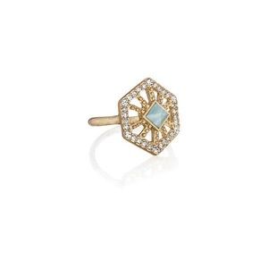 Chloe + Isabel Portico Hexagon Ring Size 7